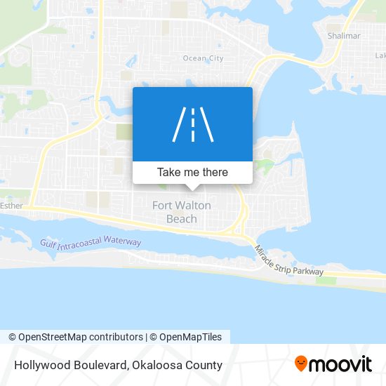 Hollywood Boulevard map