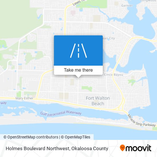 Holmes Boulevard Northwest map