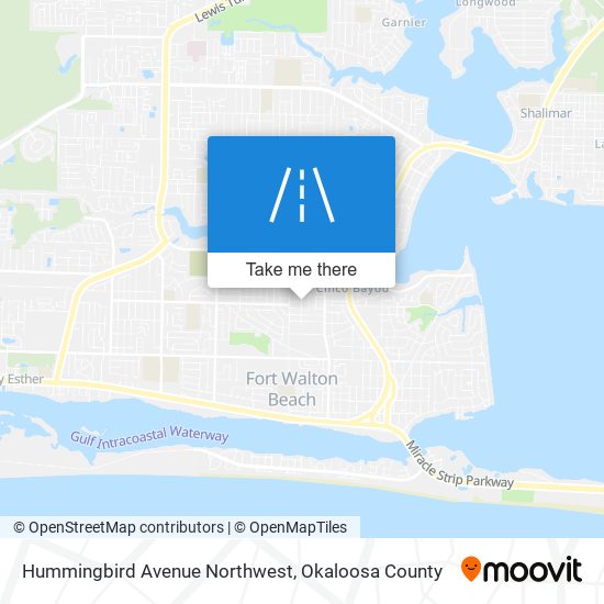 Hummingbird Avenue Northwest map