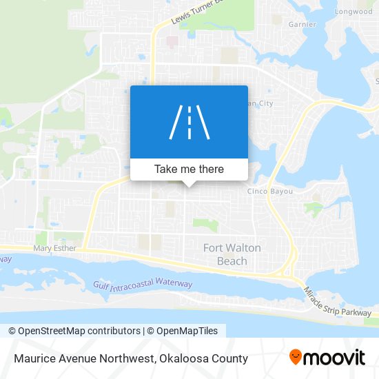 Maurice Avenue Northwest map