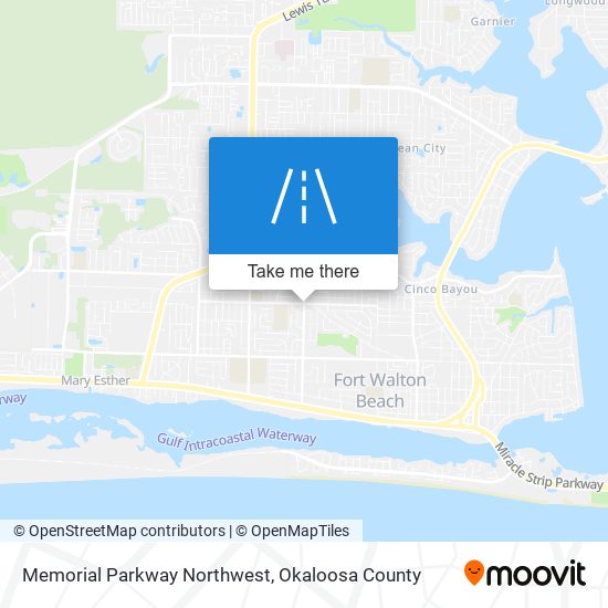 Memorial Parkway Northwest map