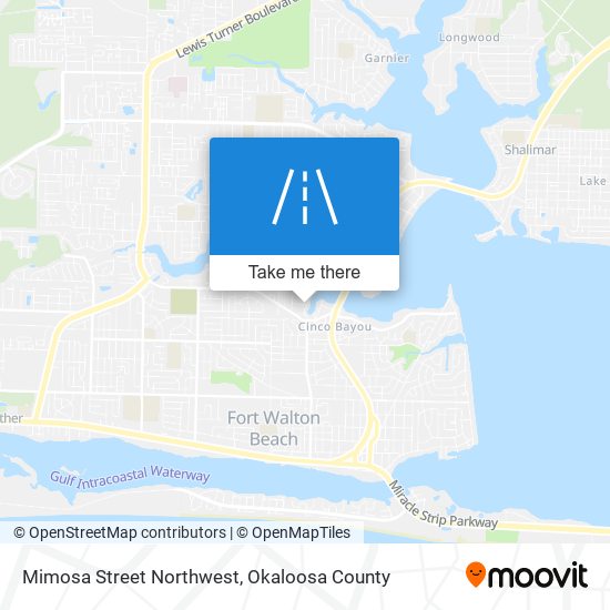 Mapa de Mimosa Street Northwest