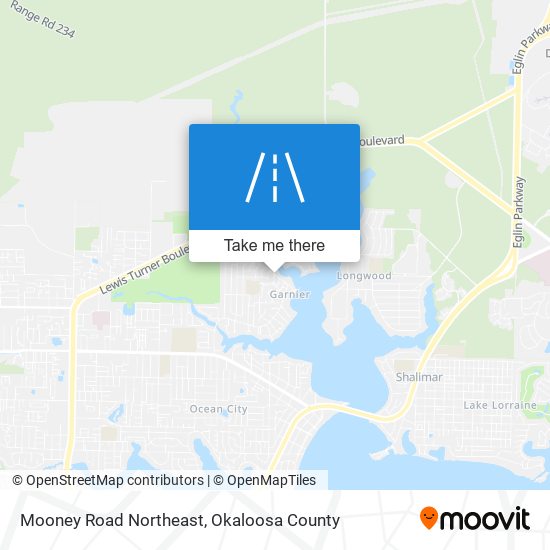 Mapa de Mooney Road Northeast