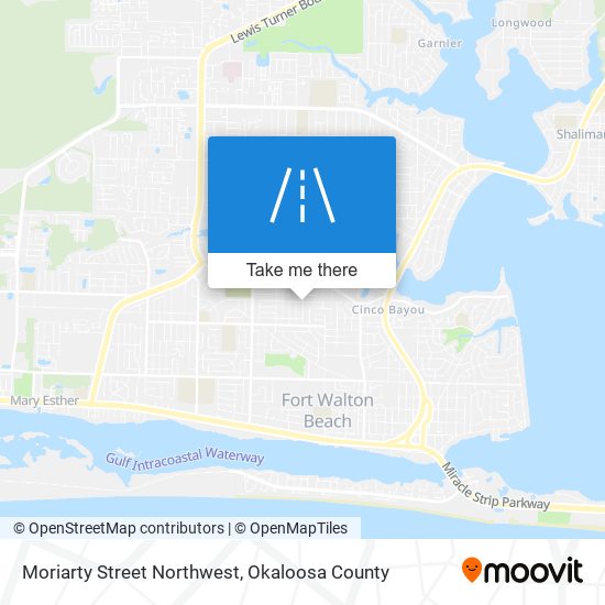 Mapa de Moriarty Street Northwest