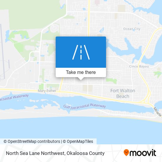 North Sea Lane Northwest map