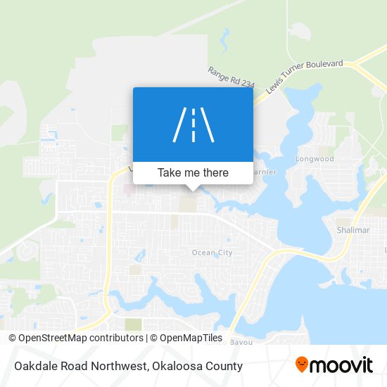 Oakdale Road Northwest map