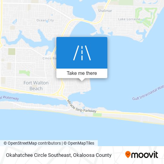 Mapa de Okahatchee Circle Southeast