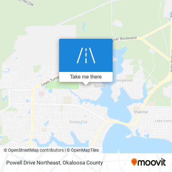 Mapa de Powell Drive Northeast