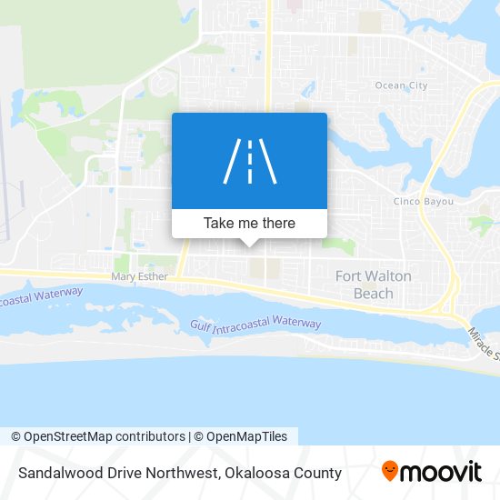 Mapa de Sandalwood Drive Northwest