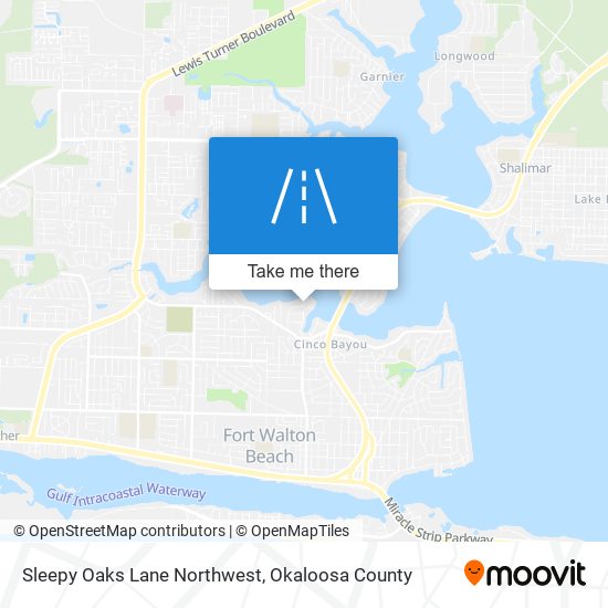 Mapa de Sleepy Oaks Lane Northwest