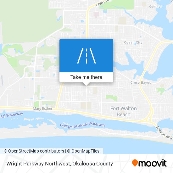 Wright Parkway Northwest map