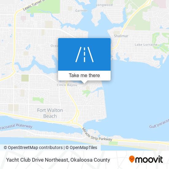 Yacht Club Drive Northeast map
