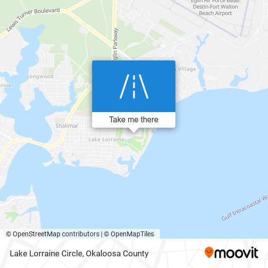 Lake Lorraine Circle map