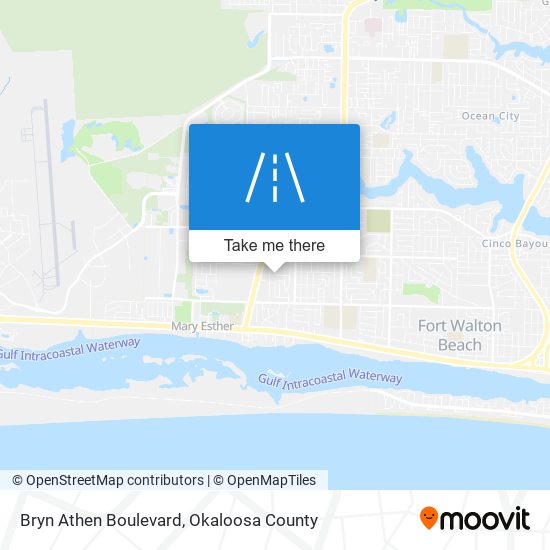 Mapa de Bryn Athen Boulevard