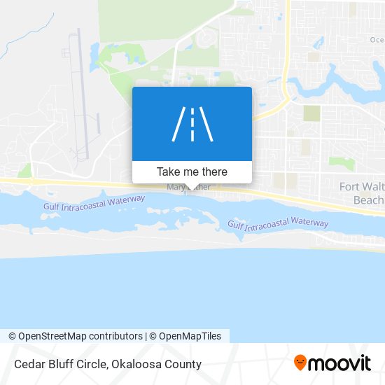 Mapa de Cedar Bluff Circle