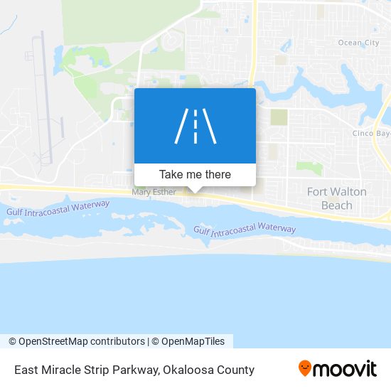 Mapa de East Miracle Strip Parkway