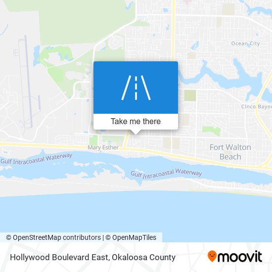 Hollywood Boulevard East map