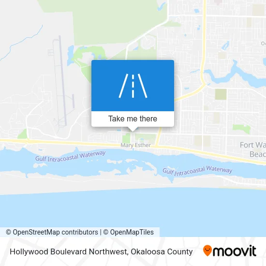 Mapa de Hollywood Boulevard Northwest