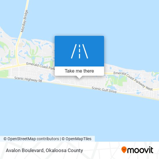 Avalon Boulevard map