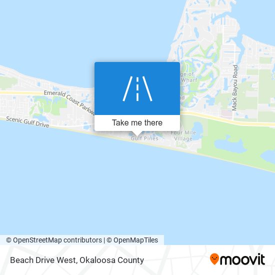 Mapa de Beach Drive West
