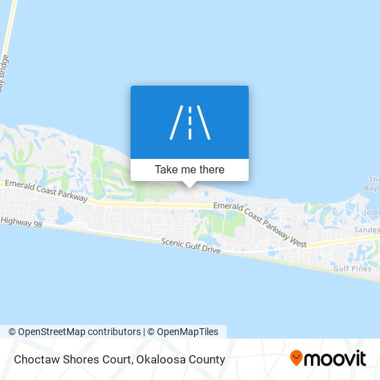 Choctaw Shores Court map