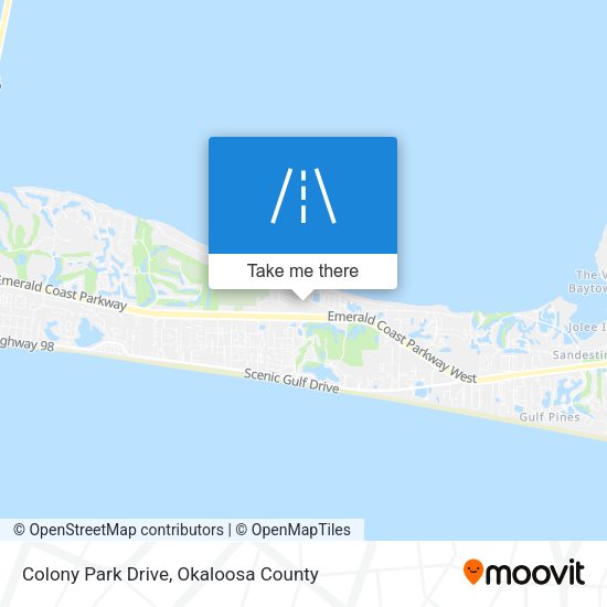 Colony Park Drive map