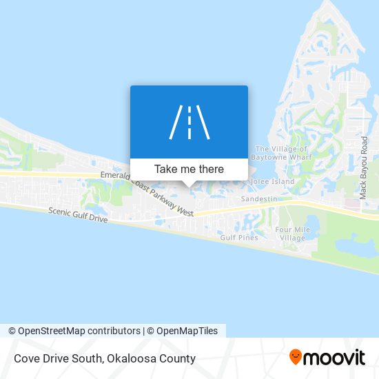 Cove Drive South map