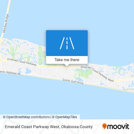 Emerald Coast Parkway West map