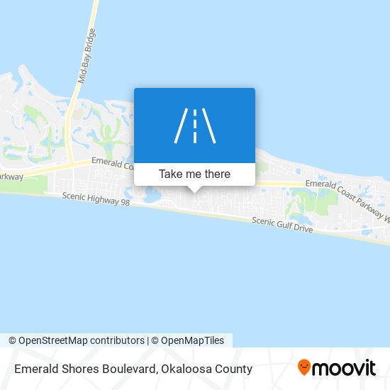 Emerald Shores Boulevard map
