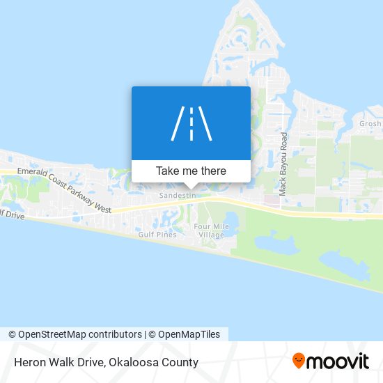 Heron Walk Drive map