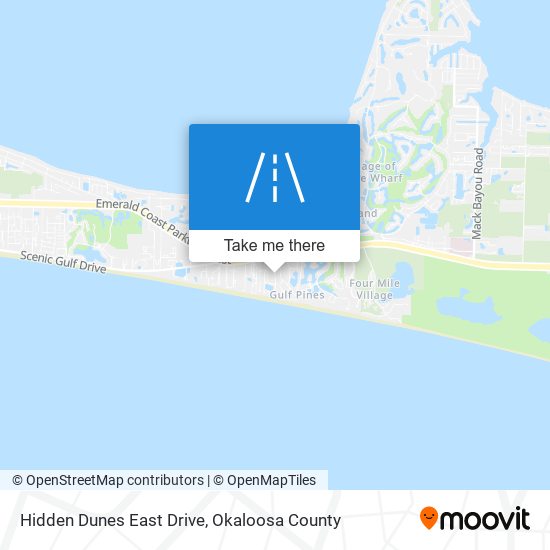 Hidden Dunes East Drive map