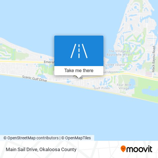 Main Sail Drive map