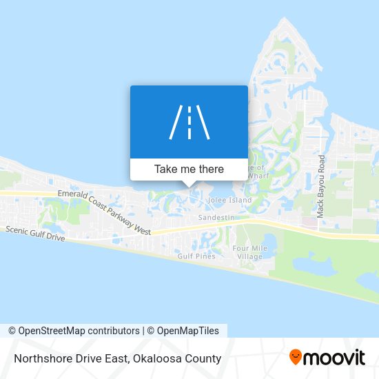 Northshore Drive East map