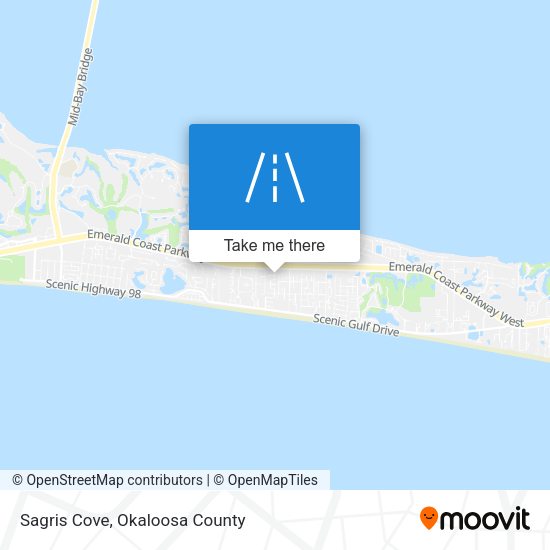 Sagris Cove map