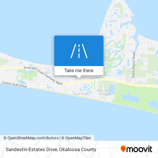 Mapa de Sandestin Estates Drive