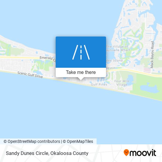 Sandy Dunes Circle map