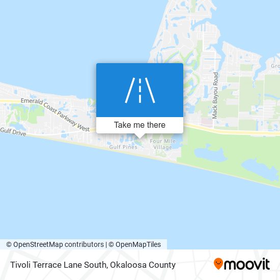 Tivoli Terrace Lane South map