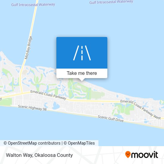Walton Way map
