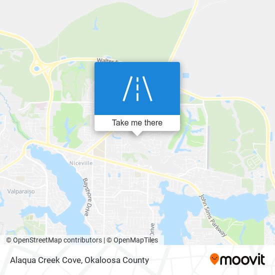 Alaqua Creek Cove map