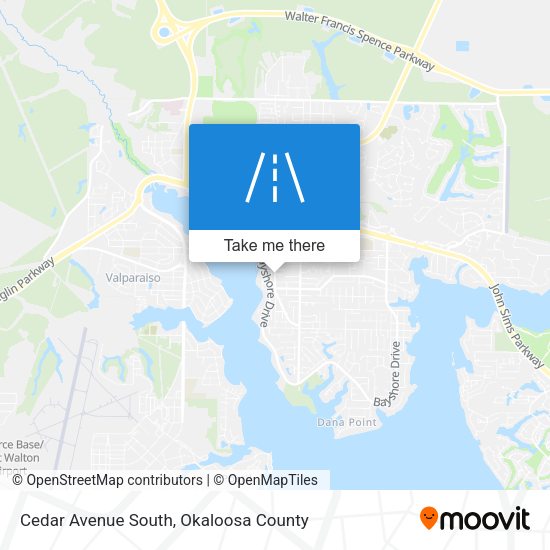 Cedar Avenue South map