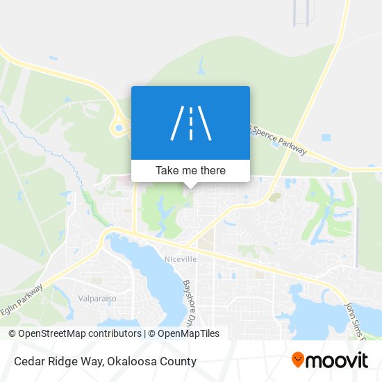 Cedar Ridge Way map