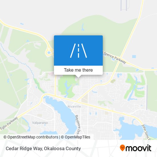 Mapa de Cedar Ridge Way