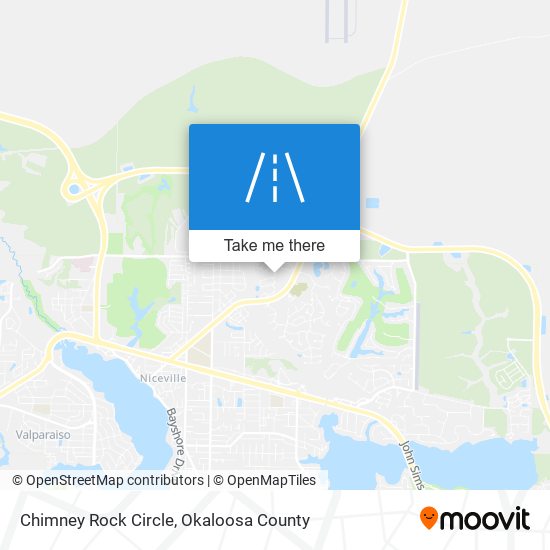 Chimney Rock Circle map