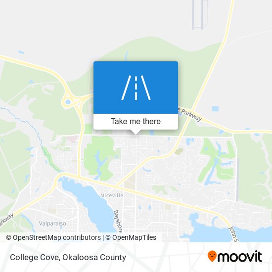 College Cove map