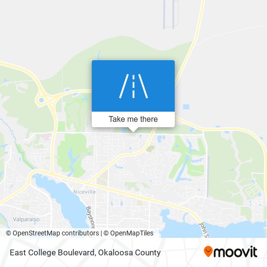 East College Boulevard map