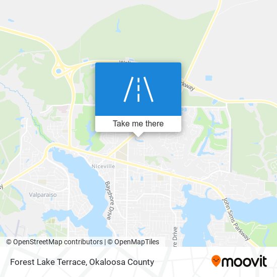 Forest Lake Terrace map