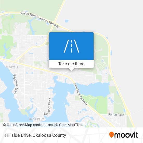 Hillside Drive map