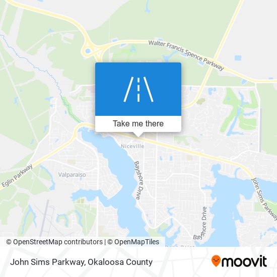 John Sims Parkway map