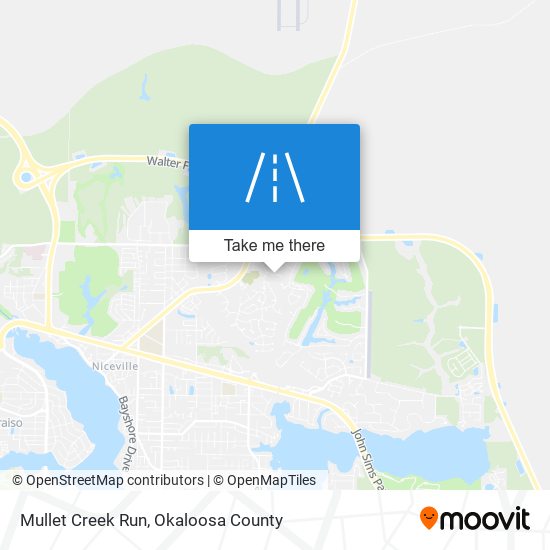 Mullet Creek Run map