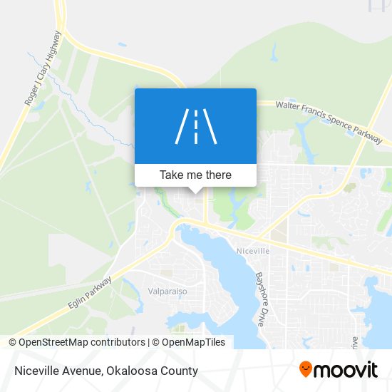 Niceville Avenue map